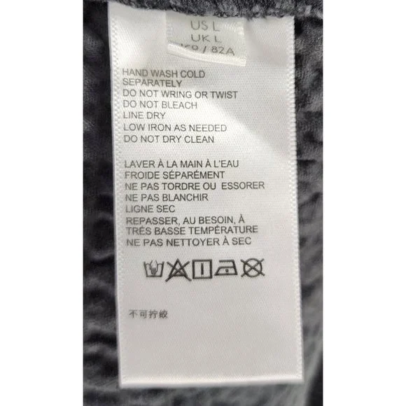 Urban Outfitters Skirt Womens Large Black Corduroy Zipper Pockets Mini - Picture 9 of 10